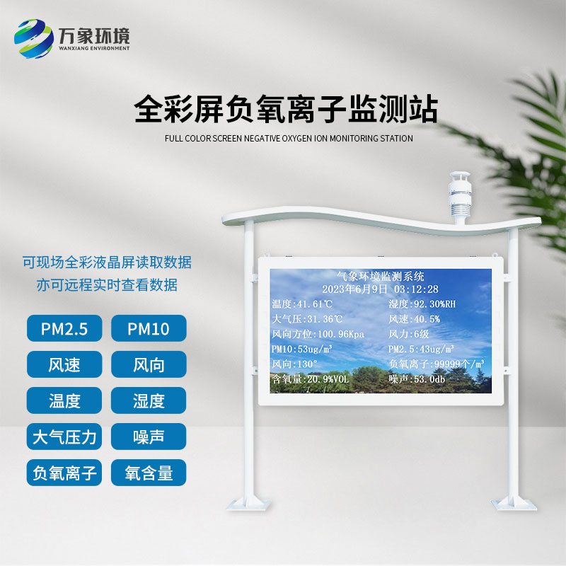 ??什么是全彩屏一體化負氧離子監(jiān)測站？