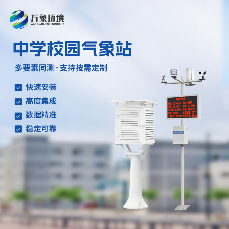 ??作為學校室外氣象站廠家，萬象環境有什么技術優勢？