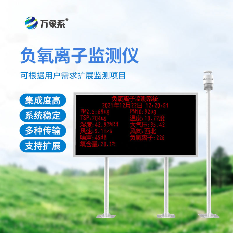 大氣負氧離子監測系統